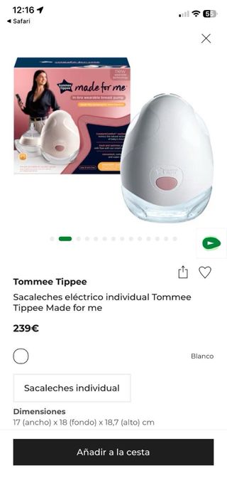 Sacaleches Tommee Tippee Made for Me