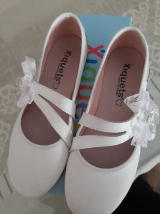Zapatos de Comunión Blancos con Encaje