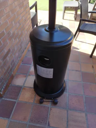 Estufa exterior gas butano.