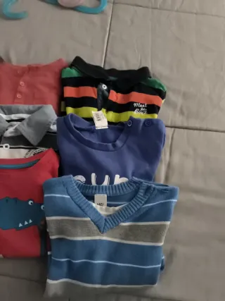 Lote 6 Camisetas Manga Larga Niño