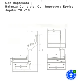 Bascula /Balanza para tienda Epelsa Júpiter