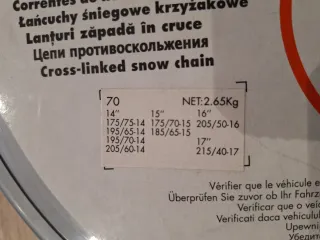 Cadenas para nieve 9mm