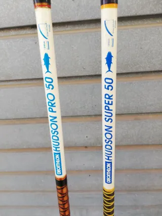 Cañas de pescar Decathlon Hudson Pro y Super 50