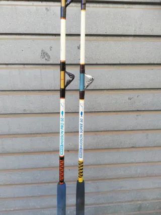 Cañas de pescar Decathlon Hudson Pro y Super 50