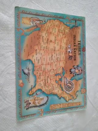 Mapa de tribus indias de Norteamérica