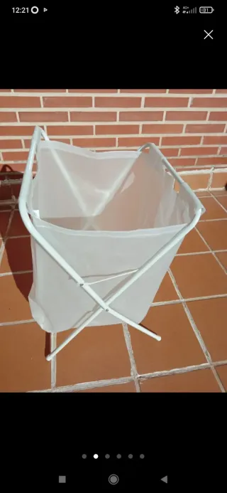 Cesto de ropa IKEA blanco