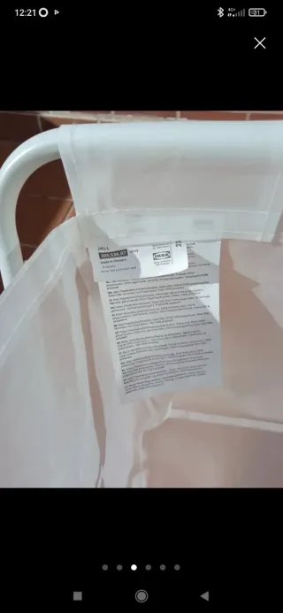 Cesto de ropa IKEA blanco