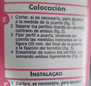 Burlete aluminio basculante 93 cm