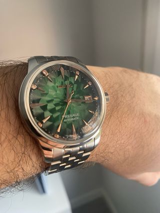 Seiko MOD Presage Reloj Automático Verde