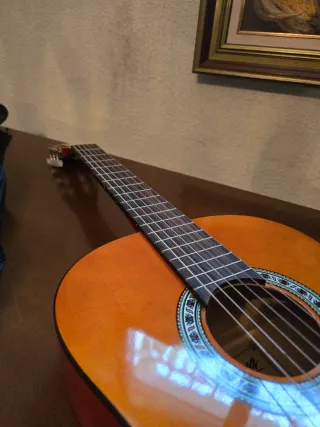 Guitarra Española Sonora con funda y cejilla