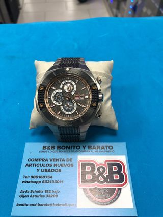Reloj Lanscotte Cronógrafo Negro/Plata