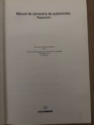Manual de carrocería de automóviles reparación
