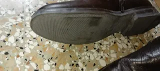 Stivali in vera pelle marrone