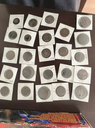 Lote de monedas antiguas españolas