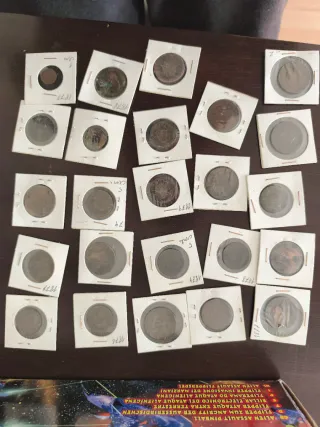 Lote de monedas antiguas españolas