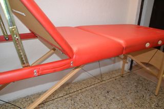 Camilla de masaje plegable roja