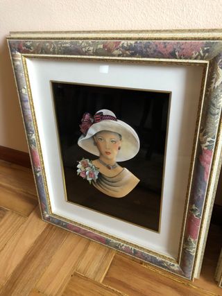 Set 3 Cuadros Cristal Mujer