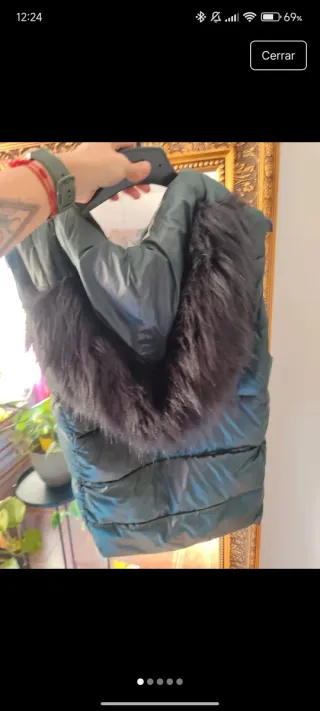 Chaleco acolchado verde Mango