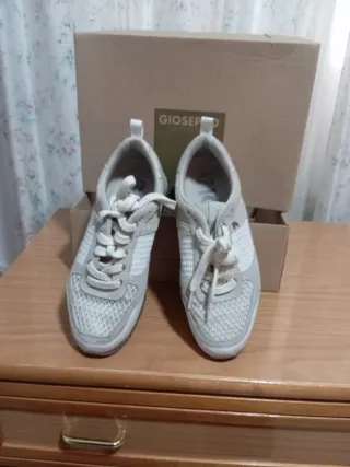 Deportivas Gioseppo Mujer Talla 37 Beige/Blanco