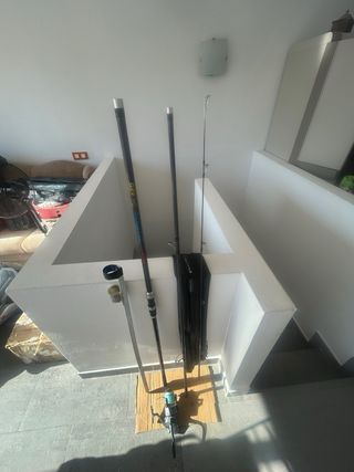 Combo pesca surfcasting caña, carrete y piqueta