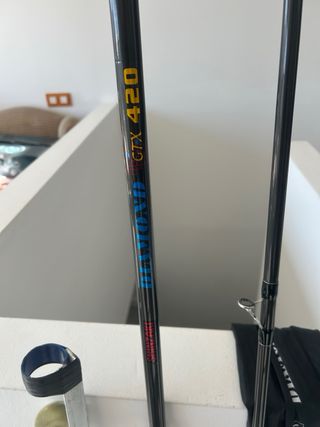 Combo pesca surfcasting caña, carrete y piqueta