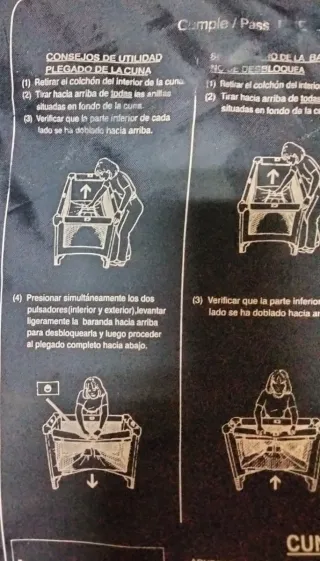 Cuna de viaje SM plegable