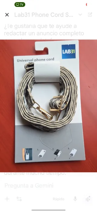 Pack / Colgante Universal para Móvil Lab31