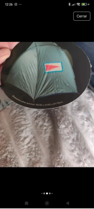 Tienda de campaña para playa