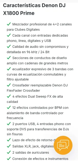 Mesa de Mezclas Denon X-1800