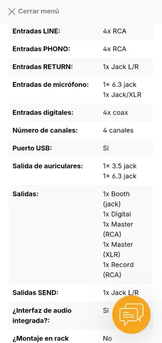 Mesa de Mezclas Denon X-1800