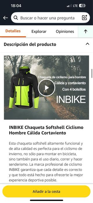 Chaqueta softshell cortavientos Inbike XL