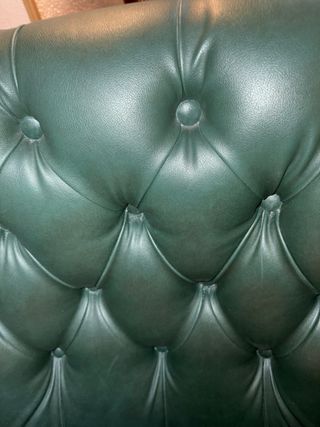 Sofás de piel verde