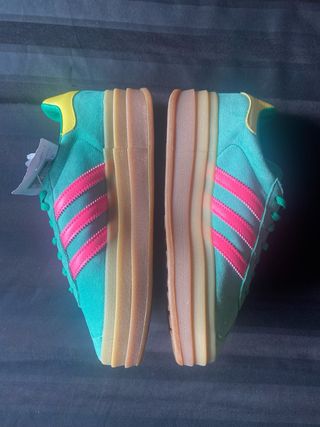 Adidas Gazelle Bold W Verde y Rosa