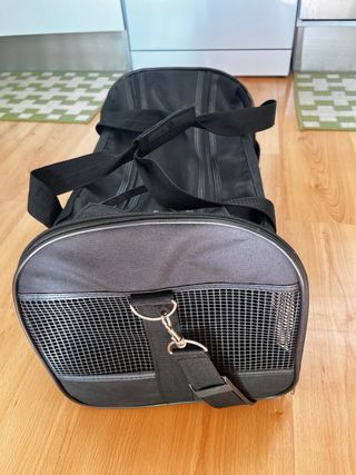 Transportín perro pequeño negro