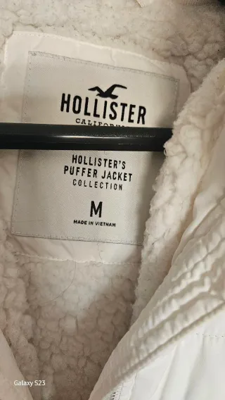 Chamarra Hollister aborregada blanca