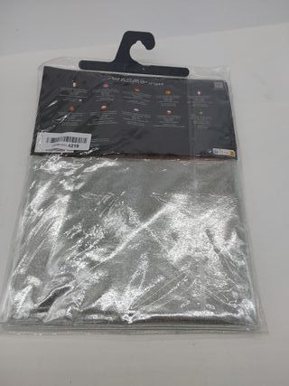 Douceur d'Intérieur Decor Line 1710465 - Mantel con estampado de cristal (PVC, 140 x 240 cm), color plateado