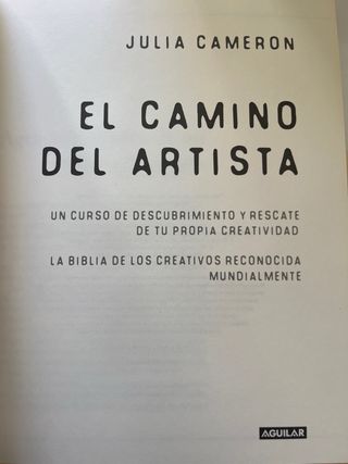 El camino del artista / The Artist's Way (Spani...