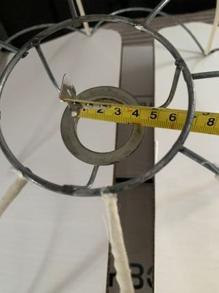 Paralume per lampada vintage a quadri gialli