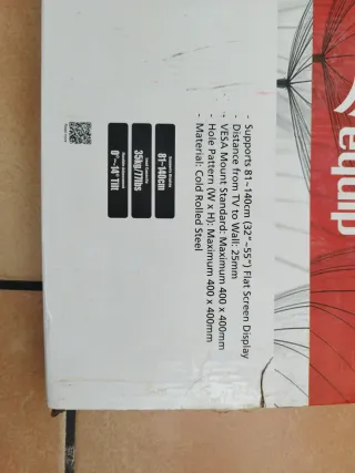 Soporte TV equip 32-55 Inclinable Pared