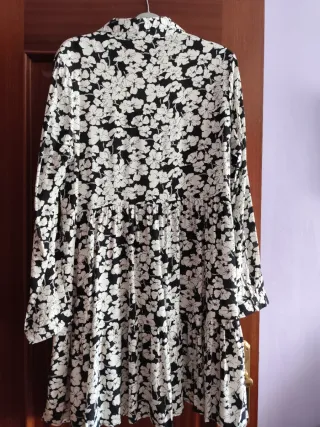 Vestido mujer estampado floral manga larga
