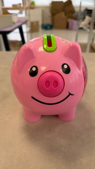 Hucha de Cerdito Fisher-Price Bilingüe ES/EN