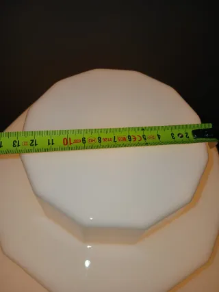 Lampada zigurrat vetro opalino anni '50