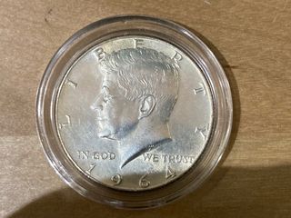 Moneda 1/2 Dollar Kennedy 1964 Plata 0,900
