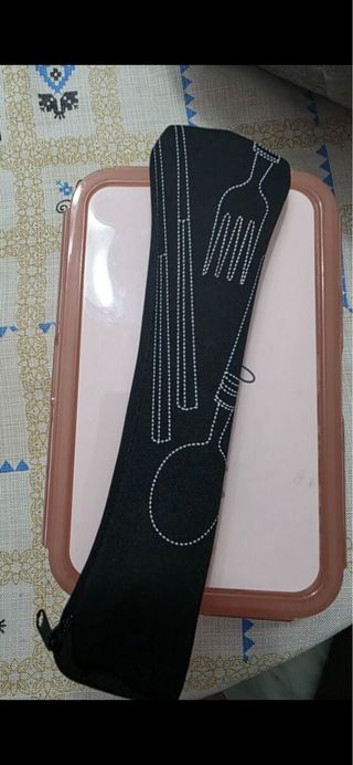 Bolsa para cubiertos de tela