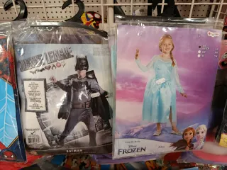 Disfraz Batman (5-7 años) y Frozen(3-4)