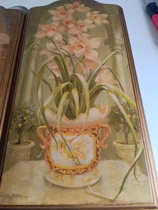 2 Cuadros Decorativos Flores