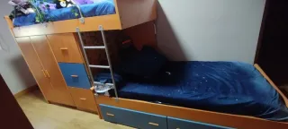 Literas tren con  escritorio