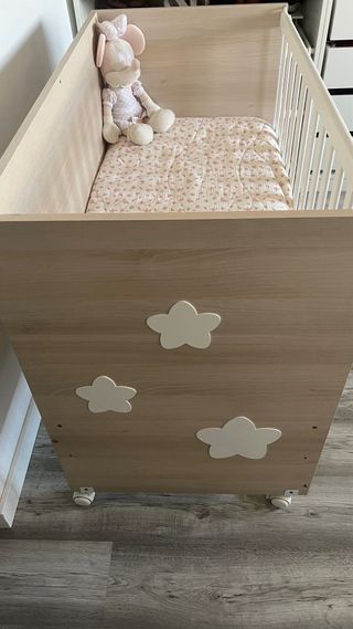 Cuna colecho convertible en escritorio