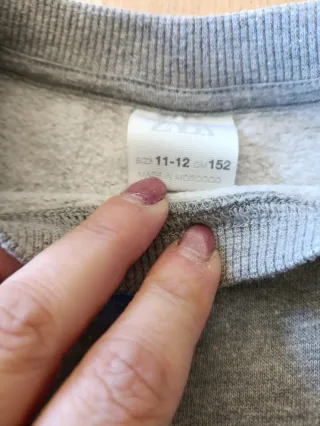 Sudadera Zara niño 11-12 años