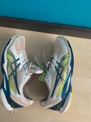 Zapatillas Asics Padel Beige/Verde